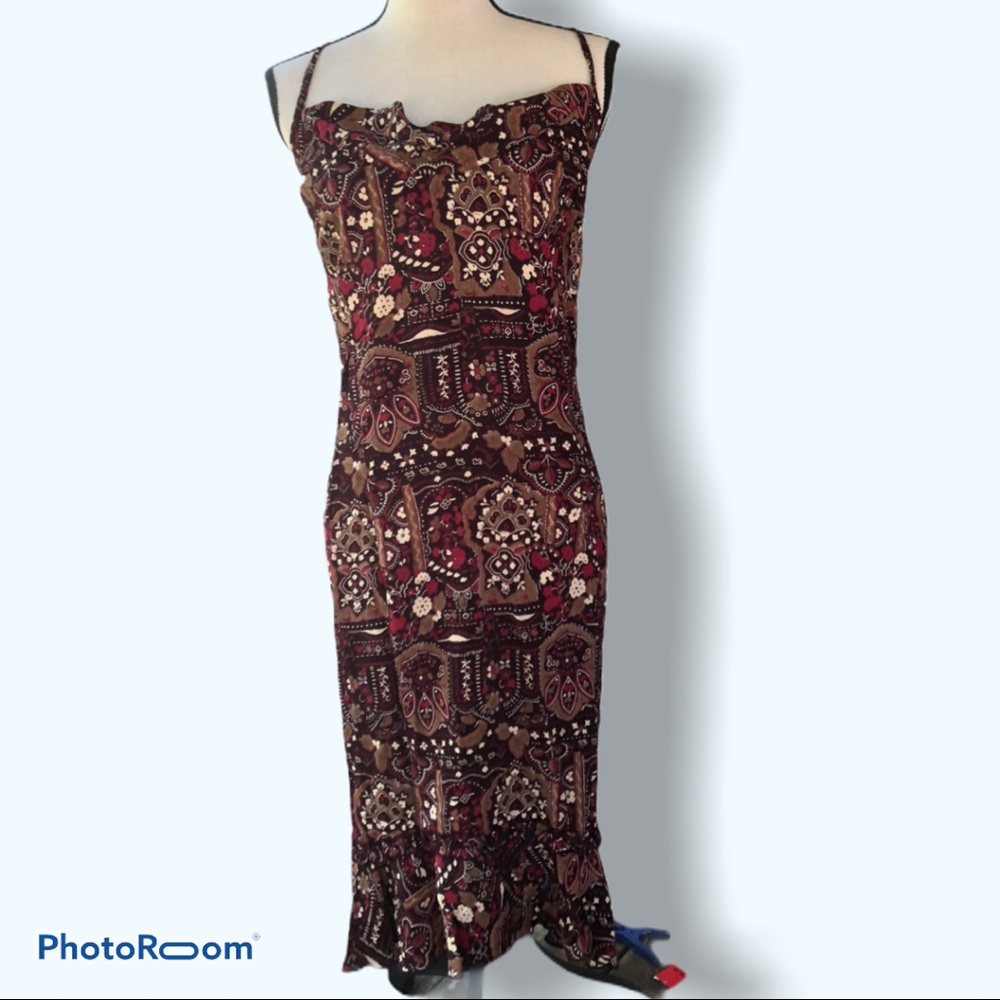 Scarlett | Brown Floral Summer Dress